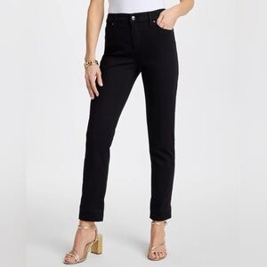 Chico's Black Girlfriend Slim Ankle Jean size 12 regular